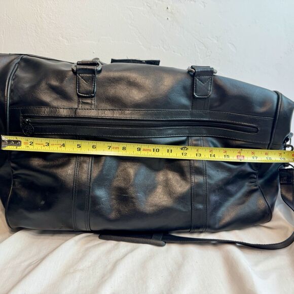 VTG 80s Giorgio Beverly Hills (18X12x9) Vegan Travel Duffle Bag Removable Strap - Picture 9 of 16